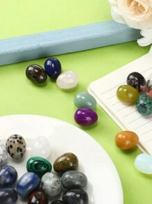 1/8/15/30入隨機顏色擔憂石蛋形水晶寶石拋光礦石蛋形石頭口袋掌心脈輪水晶，可緩解焦慮，靜心冥想，靈氣平衡，復活節裝飾 - 彩色 - 查看 7