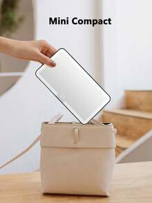 2024年新款汽車遮陽板化妝鏡連LED燈，防碎汽車內飾，備有燈光高清鏡面，汽車妝臺鏡 - 黑色 - 查看 10