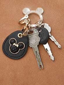 1 pieza Llavero de bola de pelo con colgante para bolso o coche - bola de pelo - Ver 7