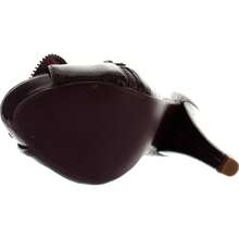 Womens Decorative Zipper Rhinestone Platform Pumps