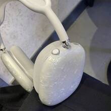 1 pieza Funda protectora minimalista con patrón de concha marina colorido compatible con los auriculares Apple Airpods Max