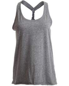 Women's Vintage Blend Racerback Relaxed Fit Yoga Lounging Tank Top - 灰色 - 查看 1