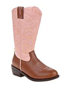 Kensie Girl Little Kids Cowgirl Boots - 粉色 - 查看 1