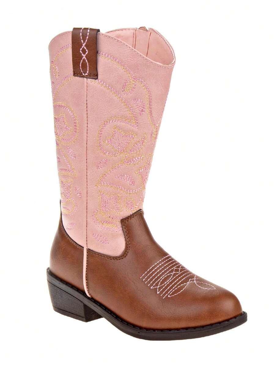 Kensie Girl Little Kids Cowgirl Boots - 粉色 - 查看 1