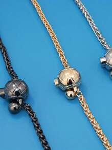 1PC Reglabil, elegant, lanț de bile de aur, geantă de metal, lanț, portofel, lanț de schimb, curea pentru geantă de schimb, geantă de umăr, geantă de mesager, curea cu lanț, accesorii pentru portofel, versatil, reglabil, pentru genți, huse, accesorii pentru telefoane, accesorii de călătorie, personalizează-ți stilul. Oferă prietenilor cadouri de vacanță, cadouri de ziua mamei.