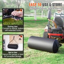 Tow Behind Lawn Roller, 400lbs Sand/Water Filled Yard Roller, LLDPE Drum And Steel Frame Sod Roller With Easy-Turn Plug, Tow Behind A Tractor Or ATV For Lawn, Garden, Farm, Park, Black - 黑色 - 查看 3
