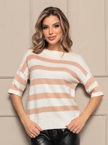 Women Knit Tops - trắng - Xem 1