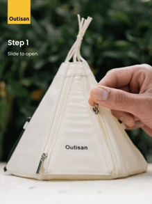 Outisan Camping Lantern Shade, Fits Any Small Light, Brilliant Gift Idea - Beige - View 5