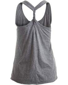 Women's Vintage Blend Racerback Relaxed Fit Yoga Lounging Tank Top - 灰色 - 查看 2