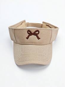 1pc Women's Fashionable Outdoor Sports Breathable Mesh Brimless Baseball Cap, Versatile Embroidered Curved Bill Sunhat - Multicolor - View 5