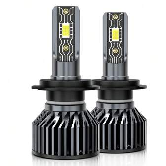 S&D 2pcs Car Headlight H1 H4 H7 LED  H11 9005 HB3 9006 HB4 9012 Hir2 9008 H13 Led Bulb Canbus Automobile Kit H7 Turbo Fog Lamp