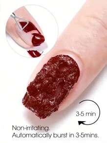 2入組指甲卸甲劑與卸甲工具，快速輕鬆地卸掉凝膠指甲和聚膠指甲，方便快捷，不傷指甲的指甲油卸除劑 - 彩色 - 查看 6