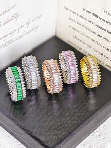 Fashionable Luxurious Lady Ring Suitable For Work Commute Shopping Dating Banquet Wearing, Festival Gift Z113 - White - View 2