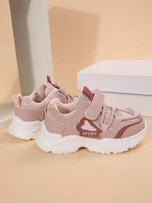 女童春季运动鞋新款真皮防水软底儿童休闲运动鞋 - 粉色 - 查看 3