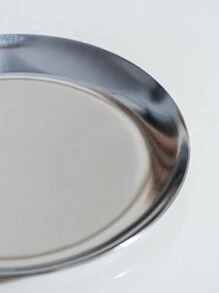 3 件装不锈钢小吃蘸酱托盘圣诞礼物 - 銀色 - 查看 4