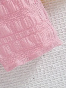 4pcs Baby Girls' Cute Bow Decor Shorts, Suitable For Outdoor Summer