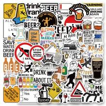 paquete de 50 pegatinas divertidas de alcoholismo | Pegatinas de vinilo estético de alcoholismo, pegatinas de alta calidad para álbum de recortes, papel decorativo, diario, portátil, parachoques, monopatín, botellas de agua, computadora, caricaturas, casco, pegatinas de automóviles. Las pegatinas pueden traer mucha diversión a tu vida, regalos perfectos para adultos y niños.