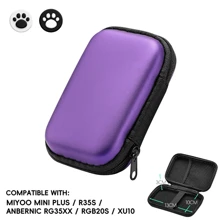 DATA FROG 适用于 Anbernic R36S RG35XX Plus Miyo Mini Plus R35S RGB20S EVA 保护套便携包游戏配件 - 紫色 - 查看 2