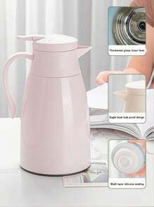 玻璃内胆真空保温热水袋，家用、学生便携式大容量热水壶 - 彩色 - 查看 5