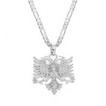 1pc Albania Eagle Pendant Necklaces For Men Women Silver Color/Gold Color Albanian Jewelry  Kosovo - Multicolor - View 11
