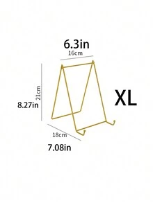 1 Miếng Sắt Khung ảnh Giá đỡ , Đơn giản Kim loại Điện thoại & Giá đỡ máy tính bảng , Vật trang trí Giá đỡ trưng bày - Vàng - Xem 7