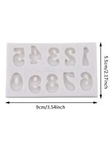 Silicone Daily Use English Letter & Number Shaped Molds, Holiday, Kitchen Handmade Molds, Soap, Candle, Plaster Molds, Kitchen Accessories, DIY Supplies - Multicolor - View 8