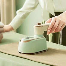 Mini Steam Iron, Handheld Hanging Ironing Machine, Suitable For Clothes, Portable Mini Steam Irons On Clothes, Handheld Steam Iron, Dry And Wet Ironing, Strong Penetration Steam To Remove Wrinkles, Suitable For Small Irons At Home, Office, And Travel - EU C Type Plug(220-240V) - View 1