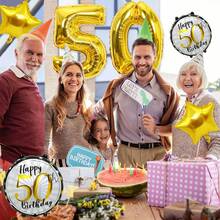 Bong bóng vàng lấp lánh số 60, Bong bóng sinh nhật lần thứ 60, Bóng bay vàng Bong bóng ngôi sao Bóng bay khổng lồ thứ 60 dành cho nam giới Phụ nữ Trang trí tiệc sinh nhật lần thứ 60 - 60 tuổi - Xem 8