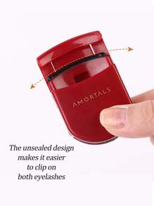 Amortals Eyelash Curler, Includes One Replacement Pad, Made Of Red Plastic. This Portable Eyelash Curler Creates Larger, Brighter Eyes. It's Natural, Compact, And Lightweight, Suitable For Various Occasions Such As Travel, Christmas, Halloween, Thanksgiving, And Valentine's Day. It's A Great Gift, And Also Suitable For Parties And Romantic Dates.,Cheap,Stocking Stuffers,Makeup,Makeup Tools,Cheap Stuff,Gifts,Gifts For Women,Christmas Gifts - Red - View 3
