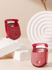 Amortals Eyelash Curler, Includes One Replacement Pad, Made Of Red Plastic. This Portable Eyelash Curler Creates Larger, Brighter Eyes. It's Natural, Compact, And Lightweight, Suitable For Various Occasions Such As Travel, Christmas, Halloween, Thanksgiving, And Valentine's Day. It's A Great Gift, And Also Suitable For Parties And Romantic Dates.,Cheap,Stocking Stuffers,Makeup,Makeup Tools,Cheap Stuff,Gifts,Gifts For Women,Christmas Gifts - Red - View 6