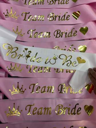 11pcs Hen Do Accessories, (1 Bride To Be Sash + 10 Sashes) Hen Party Supplies For Bridal Shower, Bachelorette Party,Christmas