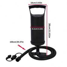 1pc Dual-Direction Handheld Air Pump, Manual Inflator For Pool Inflatables, Airbeds, Rafts [Steel Stamping Style - As Pic 6] - Multicolor - View 2