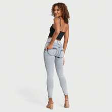 WR.UP® SNUG Jeans - High Waisted - Full Length - Acid Wash - Blue - View 4
