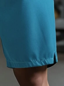 Boyfriend Style Men's Quick-Dry Ice Silk Sports Shorts For Summer Outdoor Fitness - Mint Green - View 5