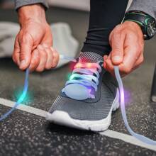 RGB Led Light Up Shoelaces With Multicolor Flashing Shoe Laces For Night Party,