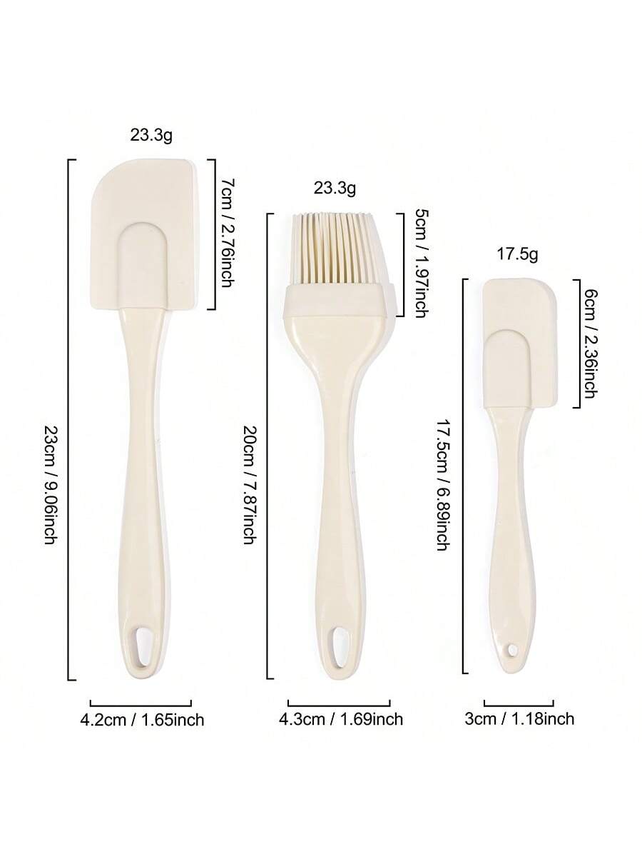 مجموعة 3 في 1 تشمل فرشاة سيليكون للزيت وملعقة سيلي...