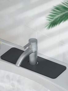 1pc-A Replacement Faucet Pad, Splash Proof Water Pad, Washbasin Faucet Water Absorption Pad - Dark Grey - View 10