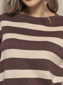 Women Knit Tops - 棕色 - 查看 4