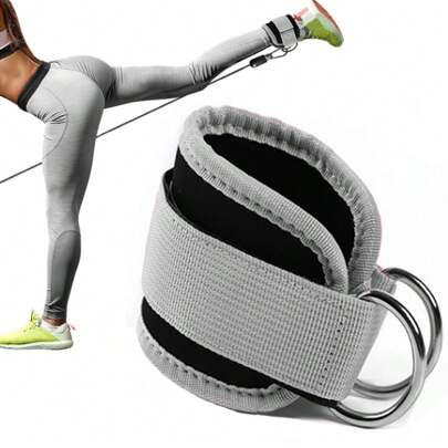 1 件踝带附件，适用于电缆机和阻力带 - 腿部锻炼，用于臀部锻炼 - 可调节舒适踝带，适合男士和女士、家庭和健身房