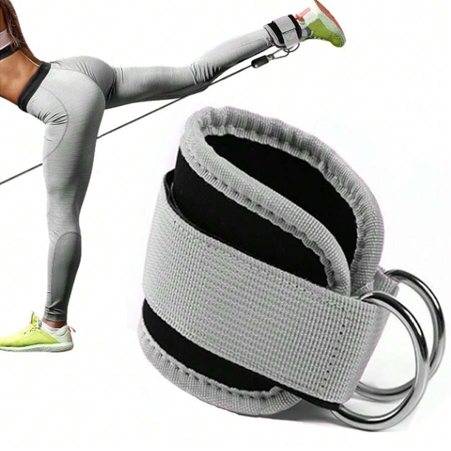 1 件踝带附件，适用于电缆机和阻力带 - 腿部锻炼，用于臀部锻炼 - 可调节舒适踝带，适合男士和女士、家庭和健身房
