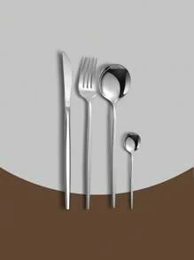 4/24 Piece 4/24-Piece Rainbow/Black/Gold Stainless Steel Colored Tableware Set With Silverware, Mirror Polished Spoon And Fork Set - Portuguese Cutlery Set - View 18