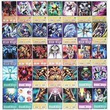 100PCS Flash Card Japanese Different Anime Style Card Dueling Monsters Dark Magician DIY Game Collection Cards Toys - Black - View 6
