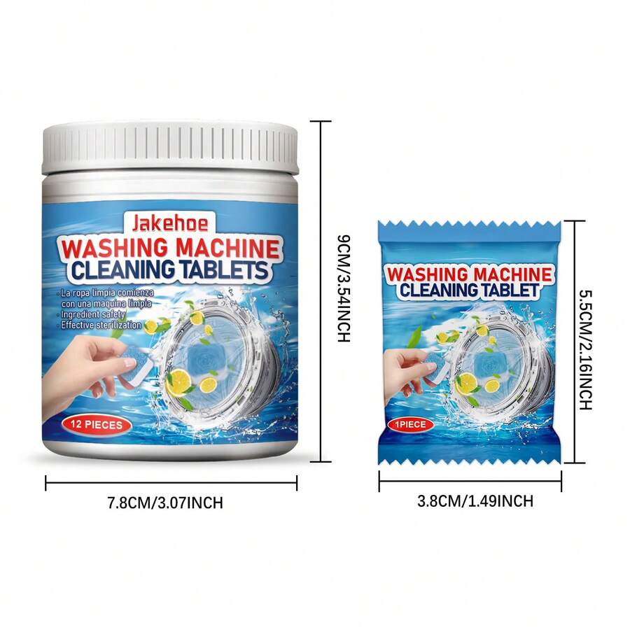 12 Pcs/Box Washing Machine Cleaner Clean Inside Drum And Laundry Tub