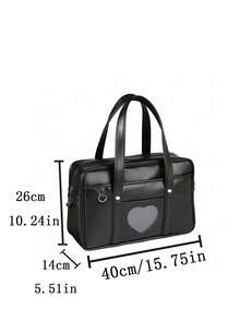 Bolso de viaje de gran capacidad estilo uniforme escolar japonés, resistente al agua y duradero, mochila tipo maletín para el viajero transportista que también puede usarse cruzado - Negro - Ver 7