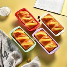 1入模具，矽膠長方形烤盤 (7.7''x3.7'')，烘焙麵包烤盤，烤麵包工具，不沾附烤器具，烤箱附屬品，烘焙工具，廚房用品 - 多色 - 查看 1