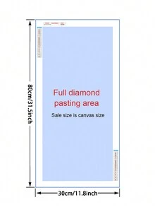 1pc DIY 5D Diamond Painting Set With Round Diamond And Flower Shaped Diamond, Handmade Home Decoration Gift - Multicolor - View 4