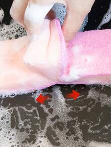 1入組洗碗海綿，U形大口廚房刀，洗碗劑，雙面清潔，廚房刷，鍋和碗洗布，廚房用品，清潔，廚房毛巾，布 - 彩色 - 查看 7