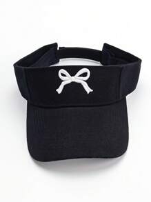 1pc Women's Fashionable Outdoor Sports Breathable Mesh Brimless Baseball Cap, Versatile Embroidered Curved Bill Sunhat - Multicolor - View 8