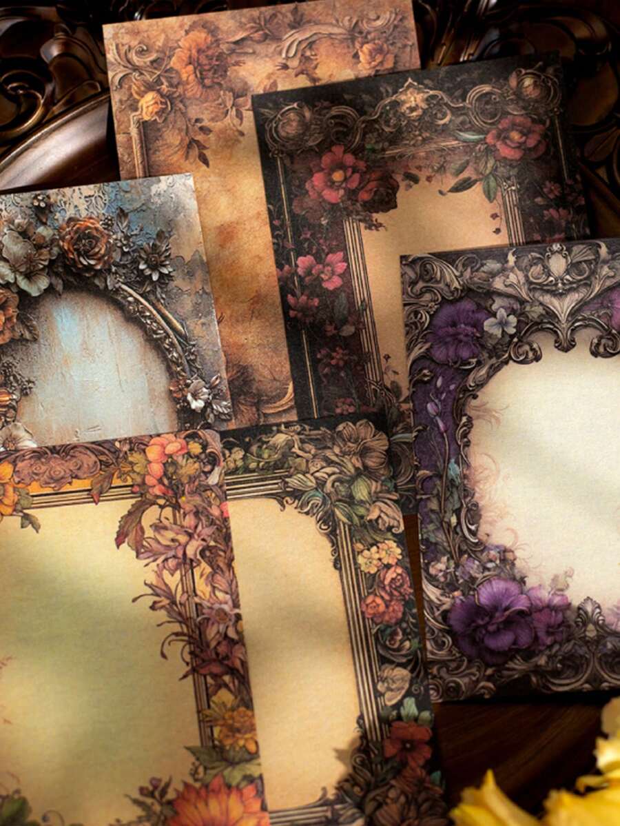 Vassoio Organizer Per Carte Craftelier - 6 Ripiani In Metallo, Bianco, 35.8x33.3x33.2 Cm - Foto 4