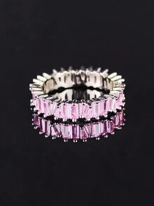 Fashionable Luxurious Lady Ring Suitable For Work Commute Shopping Dating Banquet Wearing, Festival Gift Z113 - White - View 58